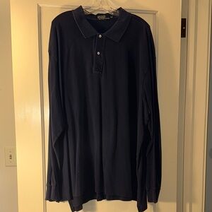 Ralph Lauren men’s 3XLT Dark Blue Long Sleeve Polo Shirt